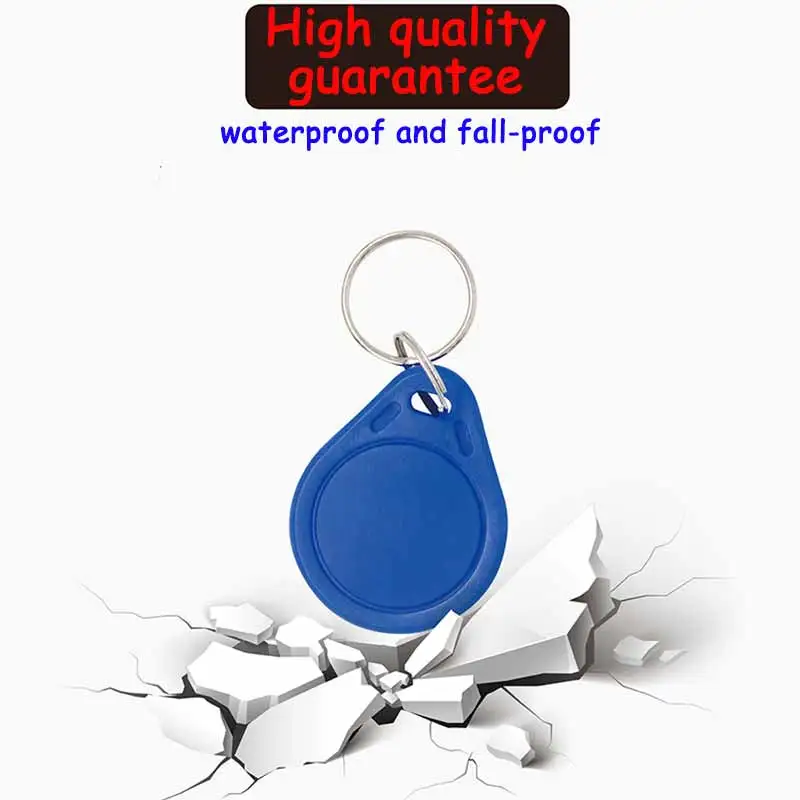 

10pcs 13.56MHz IC M1 Keyfobs Tags Access Control RFID Key Finder Card Token Attendance Management Keychain Multi-color selection