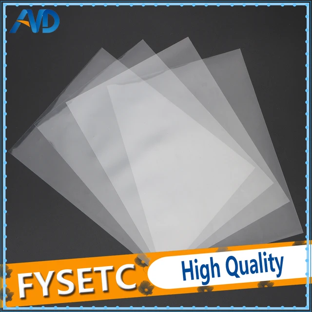 Special Offers 4 sheets FEP Film 120mm x 180mm x 0.1mm DLP LCD SLA Resin 3D Printer For Wanhao Duplicator D7, Proniks KLD-LCD1260, YHD-101