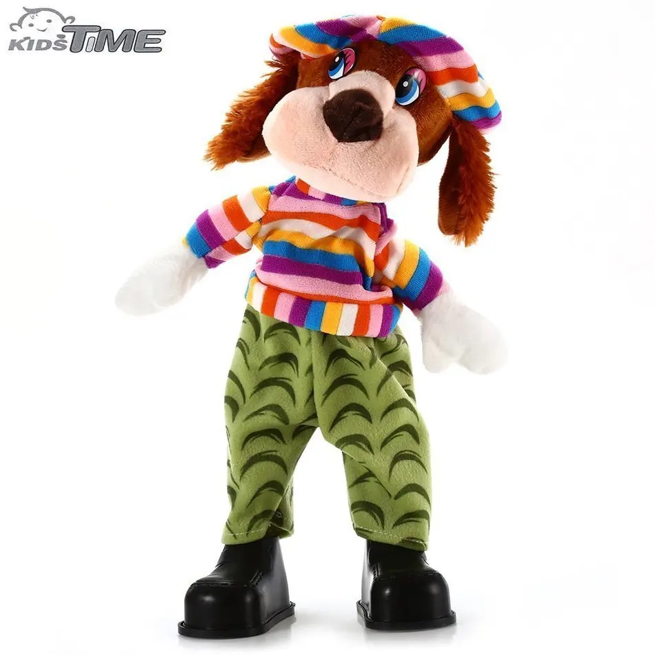 Hot Sale 15 Inch Cute Stuffing Dog Musical Electrical Shaking Head