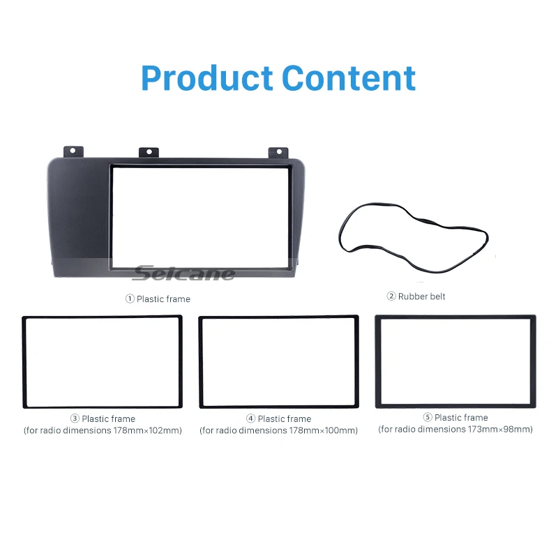 Seicane Двойной Дин Радио фасции рамка для 2004 2005 2006 2007 Volvo XC70 V70 S60 установка Отделка приборной панели комплект