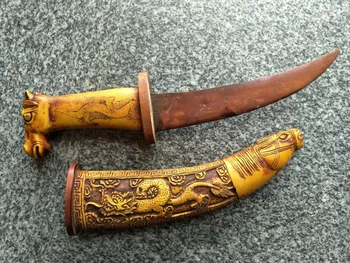 

Collectable old bone Samurai Katana/ DAO/sword 1,hand carved sheep, best collection&adornment,free shipping