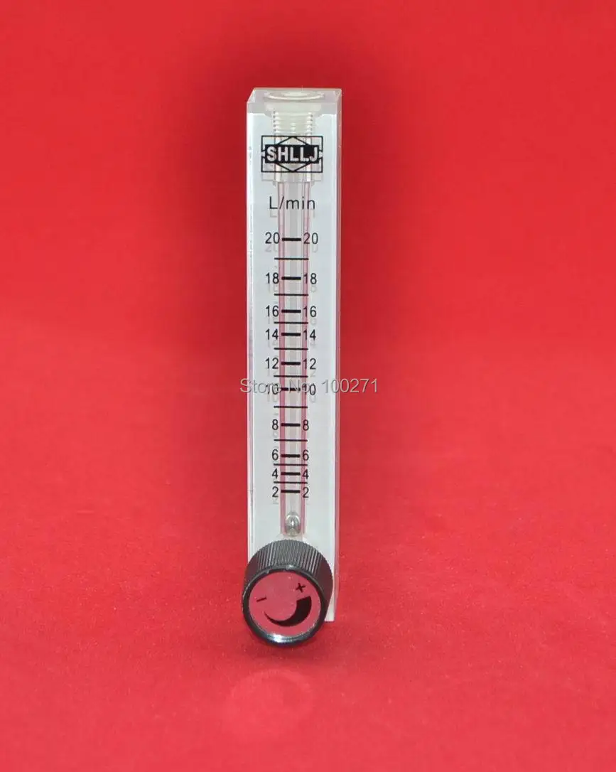 

LZQ-7 2-20LPM air flow meter (H=120mm gas flow meter)with control valve for Oxygen conectrator ,it can adjust flow
