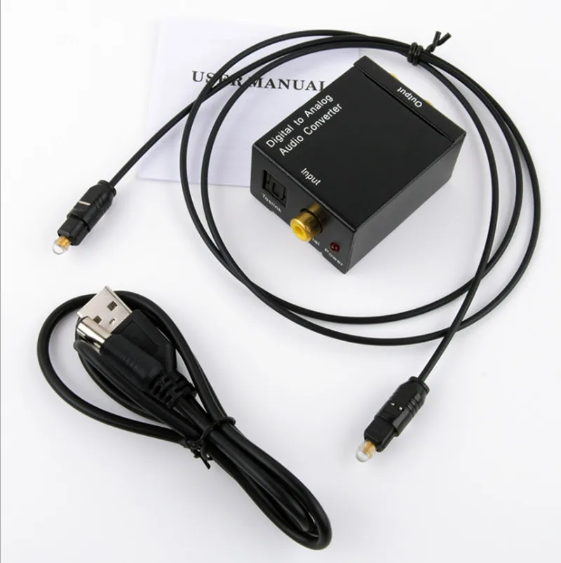 

Digital to analog audio converter Digital optical SPIDF coaxial to analog decoder