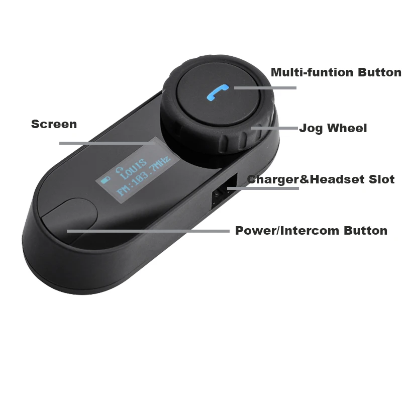 2x FreedConn TCOM-SC W/экран Bluetooth мотоциклетный шлем гарнитура с fm-радио+ мягкий наушник