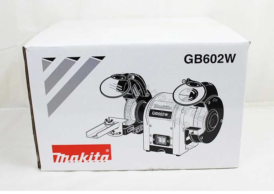 Япония Makita GB602W desktop Точильщик металла grinder GB602 полировщик 250 Вт Диаметр колеса: 150 мм (6 дюймов) Диафрагма: 12,7 мм (1/2 ")