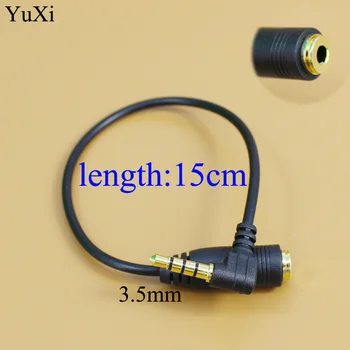 

YuXi 90 Degree Black 3.5mm Angle CTIA to OMTP Audio Headphones Handsfree Earphones Converter Cable
