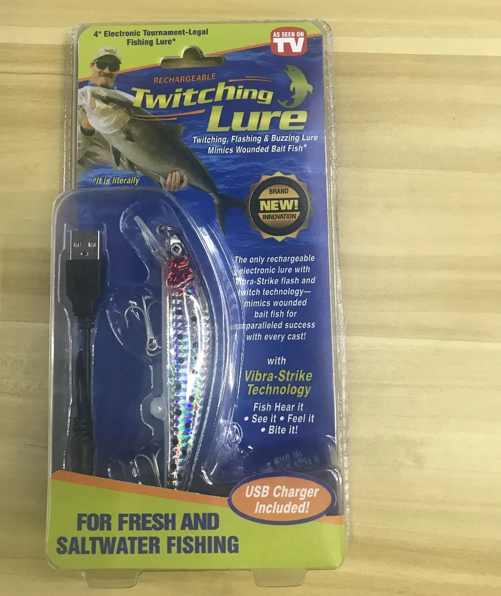 

1 Set USB Rechargeable Charging Fish Lure LED Light Hard Bait Fishing Lures Lures Baits Lures For Outdoor Lake Fishing Waresale