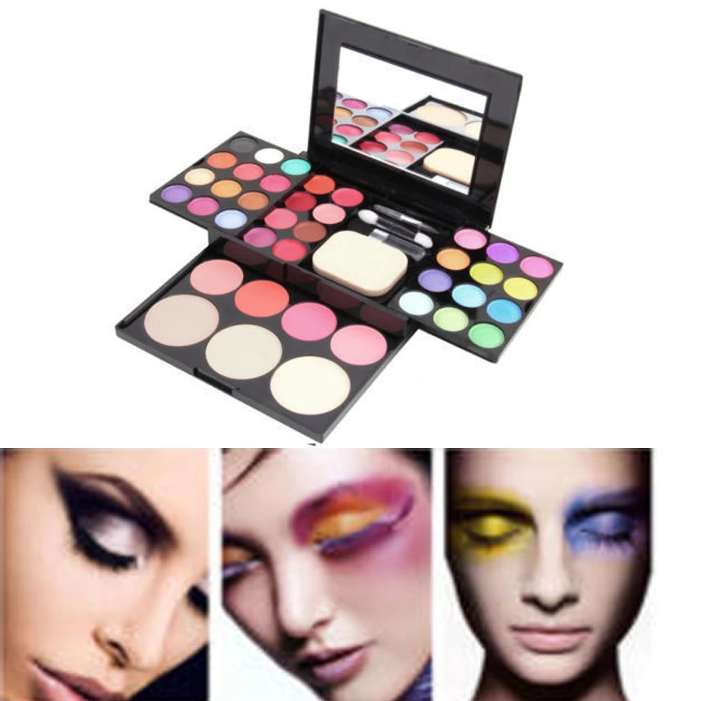 3 Layers Palette Shimmer Cosmetic 39 Colors Powder Skin Eyeshadow Kit