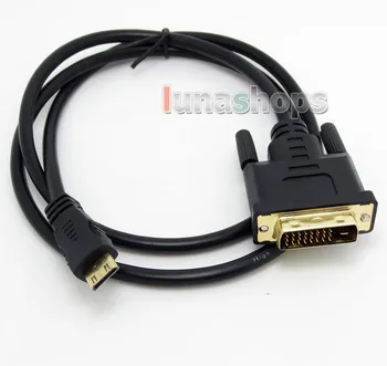 

LN004181 With Screw Mini HDMI to DVI 24+1 Male Cable Adapter Converter For Camera DV Phone