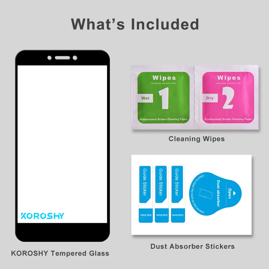 KOROSHY Full Cover Tempered Glass for OnePlus 5T OnePlus5T One Plus 5 T Screen Protector Toughened 9H Glass Protective Film (7)