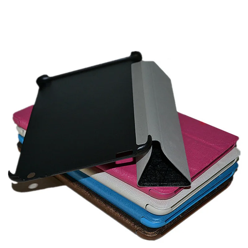 

Slim Lightweight 3-Fold Silk Flip Stand PC+PU Leather Shell Funda Capa Cover Case For Lenovo Miix2 Miix 2 8 8 inch Tablet Coque