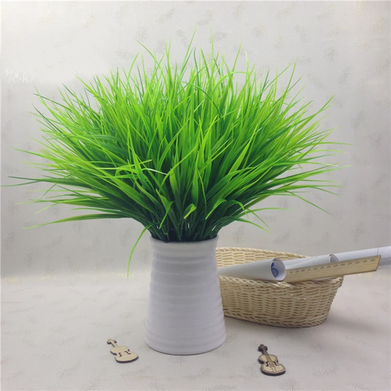 1 шт. зеленая трава пластиковые искусственные растения цветы бытовые Свадебные весна лето Декор для гостиной P20