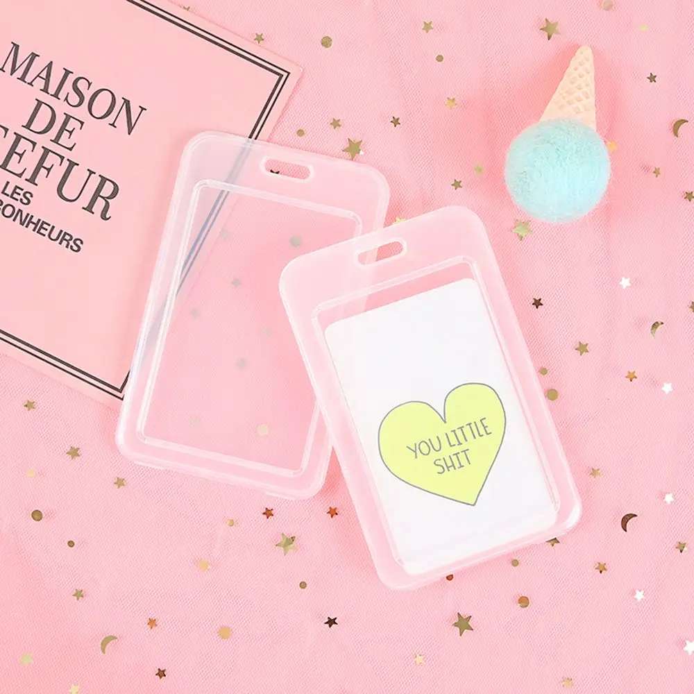 

Transparent PVC Bank Bus Credit Card Holder Cover Storage Card & ID Holders Womem Men Kid's Protector Cover Dropshipping