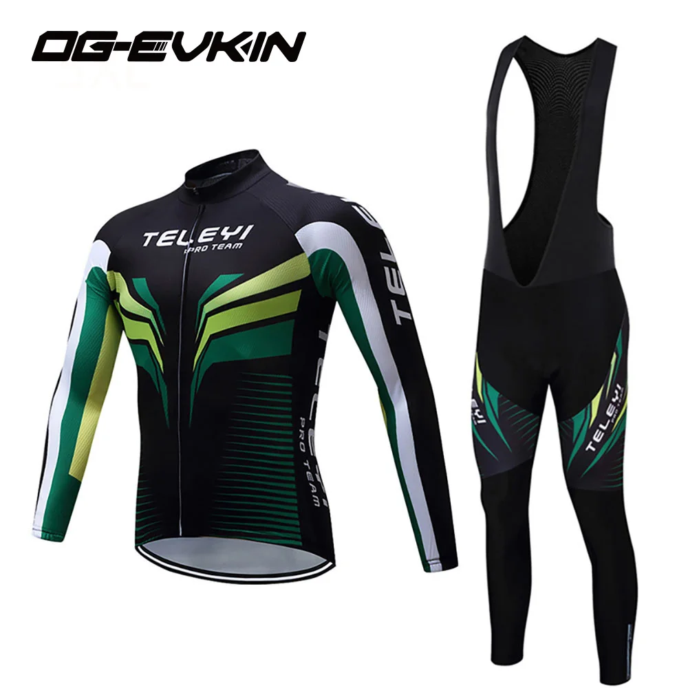 2018ทีมบุรุษขี่จักรยานย์ยาวSuspendersขี่แขนยาวmtbจักรยานถนนฤดูใบไม้ผลิ