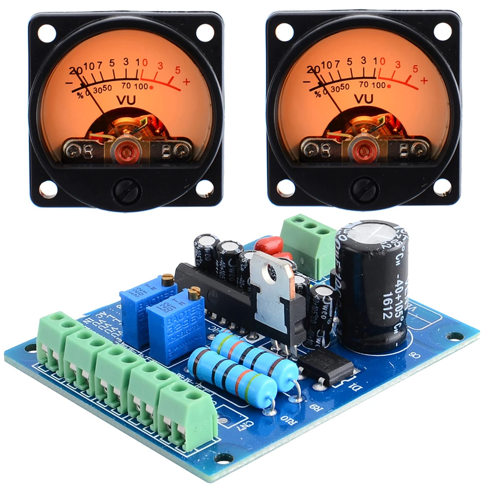 2x vu panel metros caliéntala luz trasera grabación visualización grabación & AUDIO LEVEL amplificador 2x vu panel metros caliéntala luz trasera grabación visualización grabación & AUDIO LEVEL amplificador