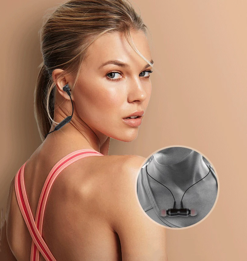 Fu&yBill New Fashion Sport Wireless Bluetooth Earphone with Mic Running Stereo Universal Headset Best Cordless Earbuds for Phone