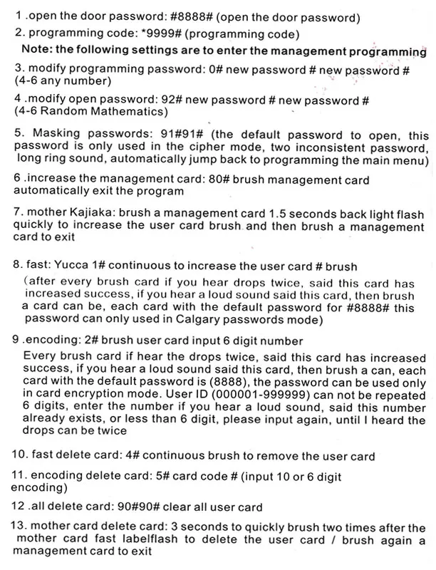 door access keypad 2000Users Simple RFID Access Control EM ID  Card 125KHZ WG Standalone Access Keypad and Proximity Code Access Reader automatic door lock system for home