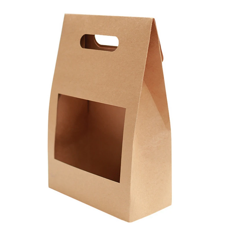 

38*25*12CM Brown Kraft Paper Gift Bags Wedding Flower Packaging Recyclable Florist Gift Packaging Box Party Gift Packing