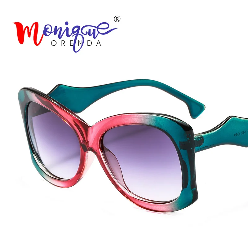 

Vintage Sexy Oversized Sunglasses Women Luxury Brand Designer Candy Gradient Frame Sun Glasses Big Frame Eyewear UV400
