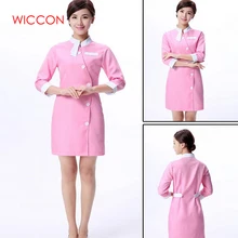 Косметолог рабочая одежда женский сезон: весна–лето Медсестра равномерное аптека Рабочая аптека платье спа спецодежды одежда
