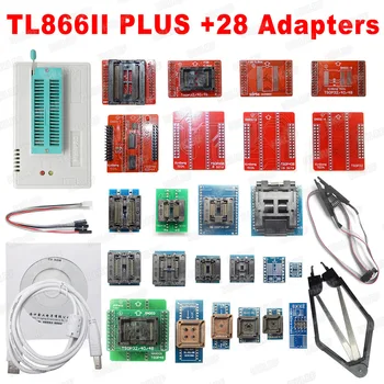 

XGecu 100% Original TL866II PLUS USB Minipro Programmer+28 Adapters Bios Flash EPROM EEPROM Better than TL866A TL866CS 24 93 25