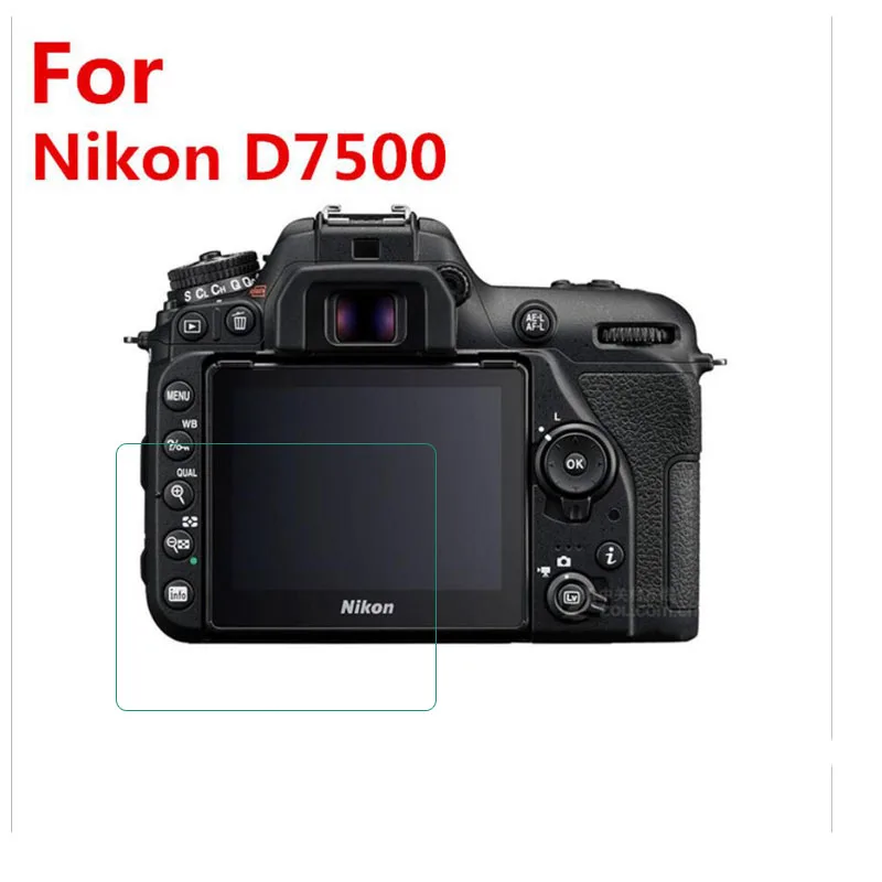 Закаленное стекло Защитная Крышка для Nikon D7500 DSLR цифровой камеры ЖК-дисплей
