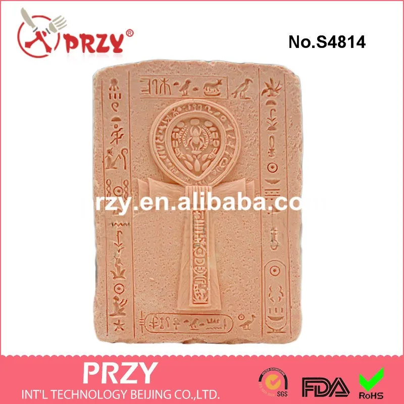 

ANKH 2D Silicone Soap Mold Food Grade Cross chapter Soaps Molds Customized Silicone Mold For Soap making handmade soaps moulds