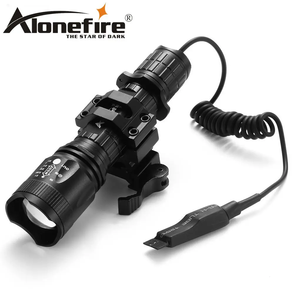 AloneFire TK400 L2 led тактика light фонарик факел лампы вспышки света Фонари с кронштейн удаленного Управление Давление переключатель