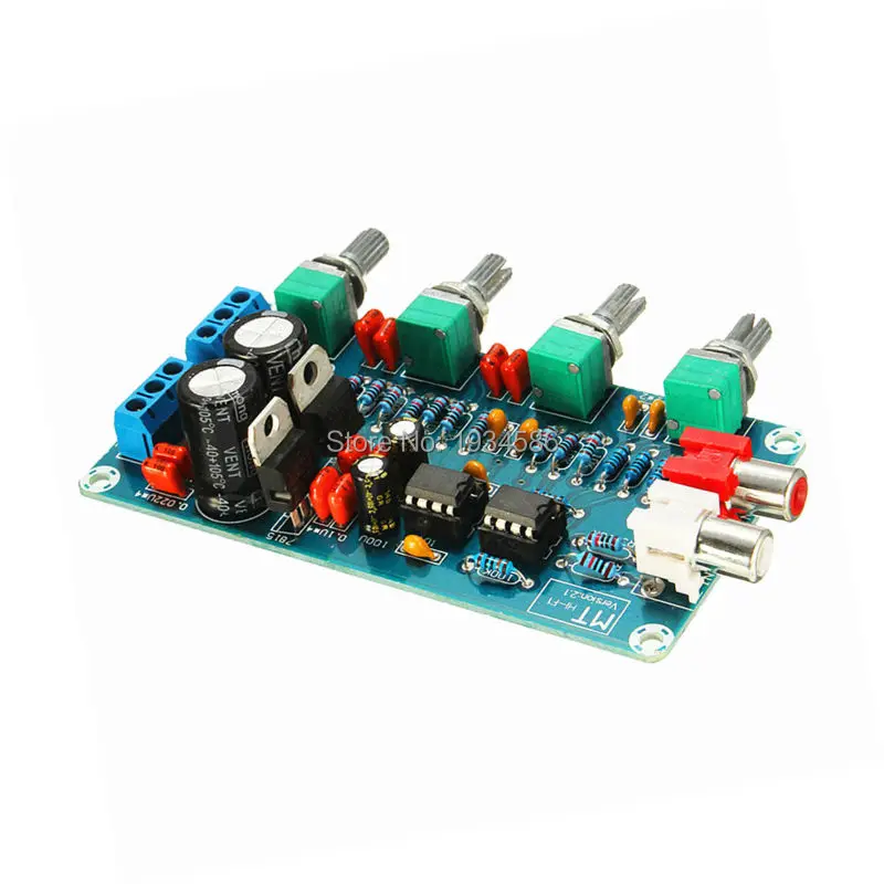 

12V NE5532 OP-AMP HIFI Front Plate Power Amplifier Preamplifier Module Volume Enthusiast Tone EQ Control Welded Finished Board