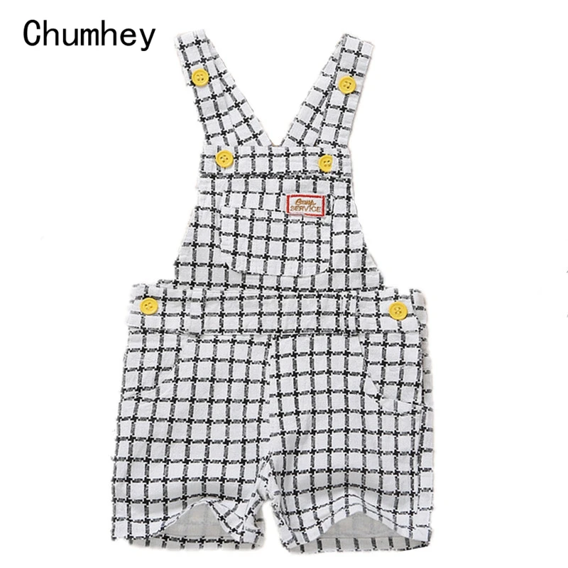 9M 5T Baby Overalls Summer Babe Boys Girls Cotton font b Rompers b font Toddlers Shorts