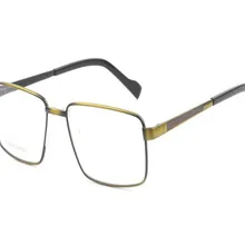 MONGOTEN квадратная оправа унисекс Мода ретро сплав прогрессивный мульти-фокусный рецепт линзы очки Серебро для дальнозоркости дальние очки