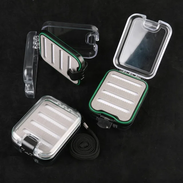 Maximumcatch 2pcs Fly Fishing Box Plastic Double Side waterproof small