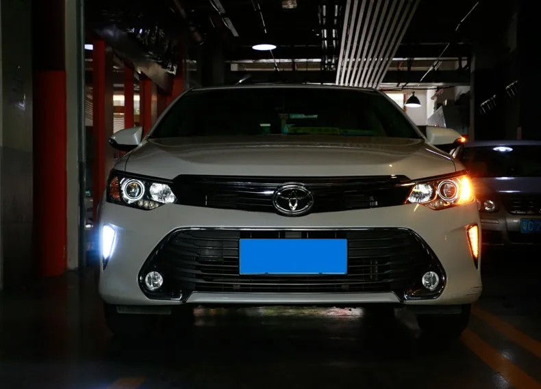 Светодиодные дневные ходовые огни Osmrk противотуманные фары для toyota camry 2015 высокое