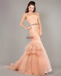 Бесплатная доставка Новая мода Кристалл ремень Вечерние вечернее платье vestido de festa халат de soiree 2019 Сексуальная Тюль Русалка длинное платье