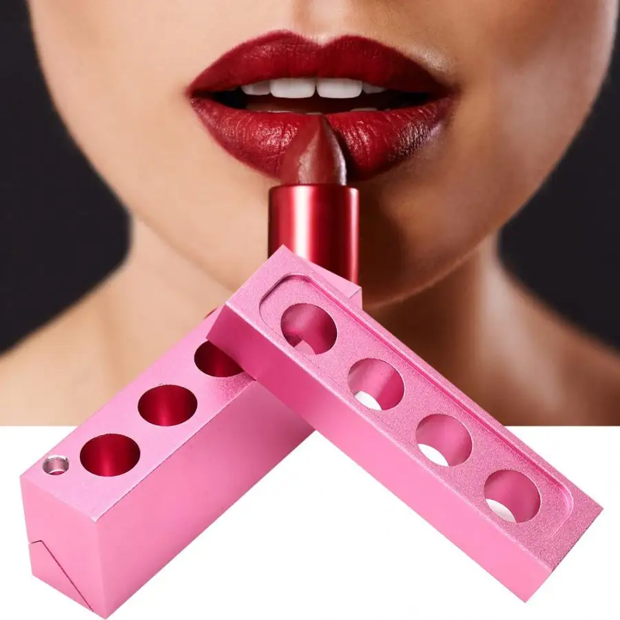 4 holes 12.1mm DIY Aluminum Alloy Lipstick Mold Lipstick Fill Mold Making Tools Lipbalm Fill Mould Tube Makeup Tools