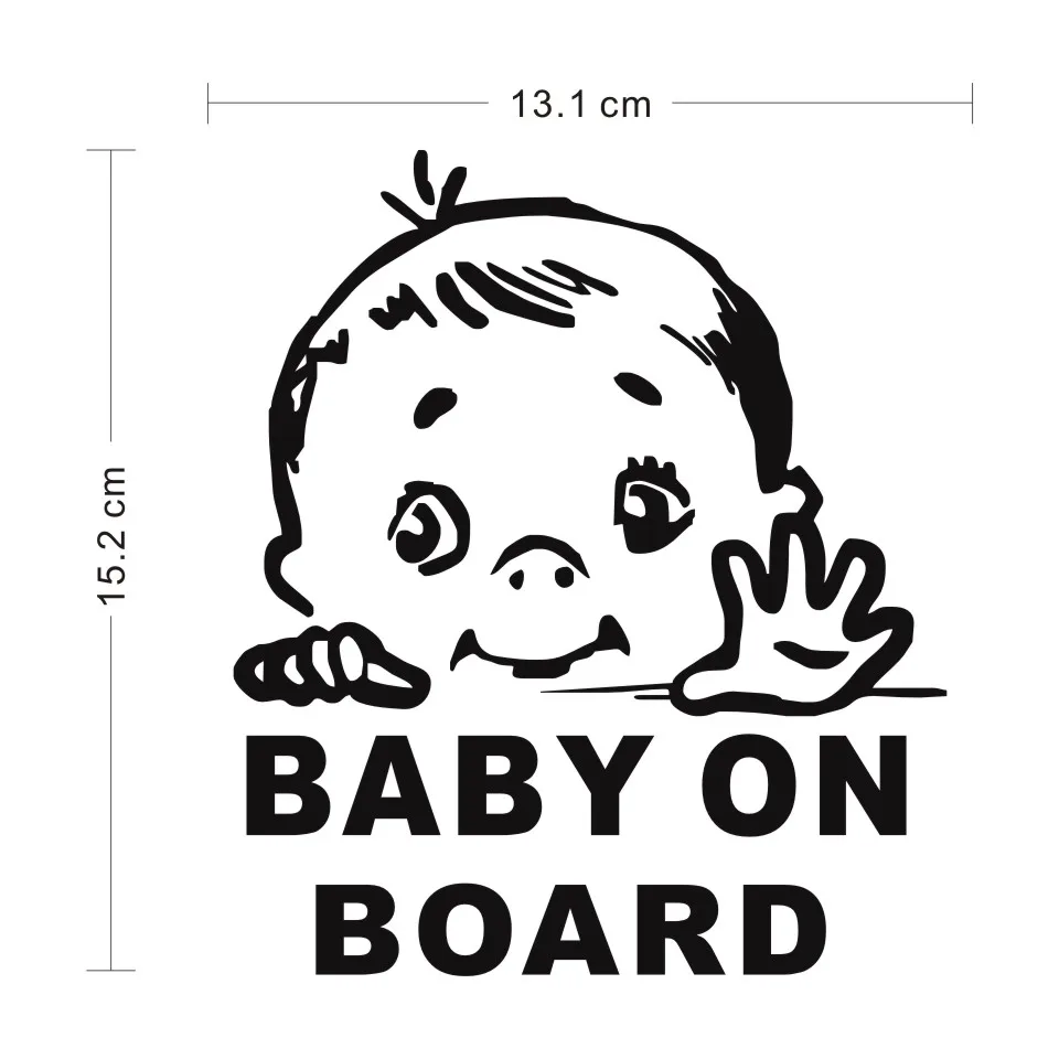 Cunymagos Lovely Child BABY ON BOARD Safety Sign Car Stickers And Decal Vinyl Car Styling Auto Motorcycle Stickers 13.115 (2)