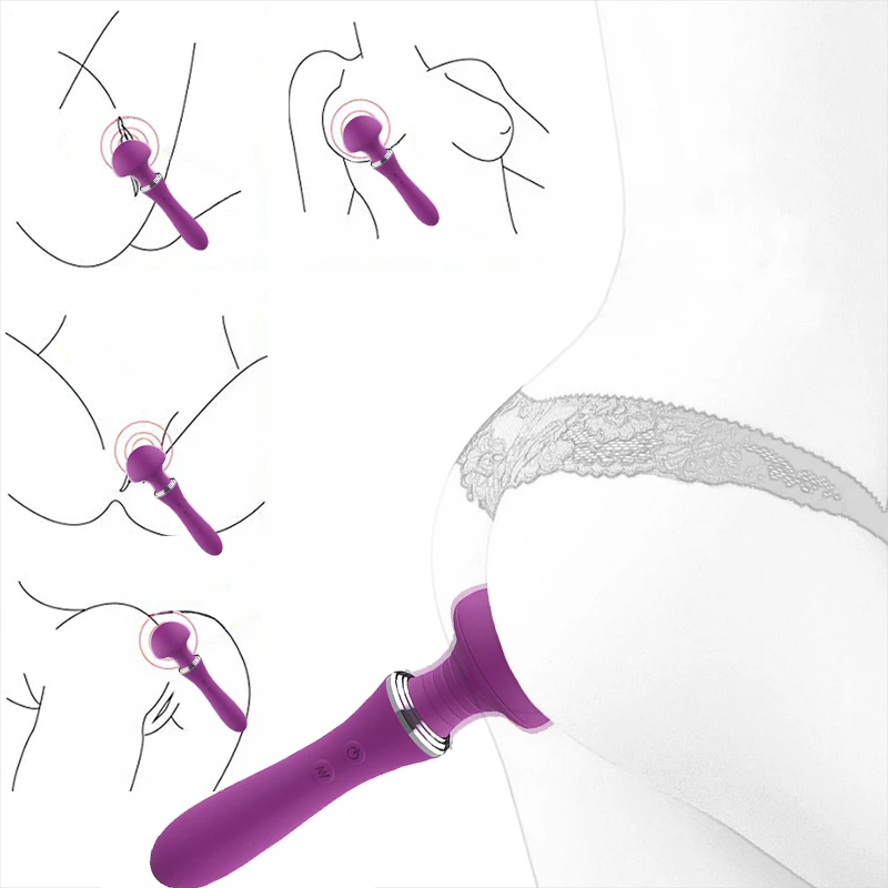 Волшебная палочка анальный дилдо-вибратор для женщин Стимулятор клитора G spot массажер взрослые секс-игрушки для Женский мастурбатор