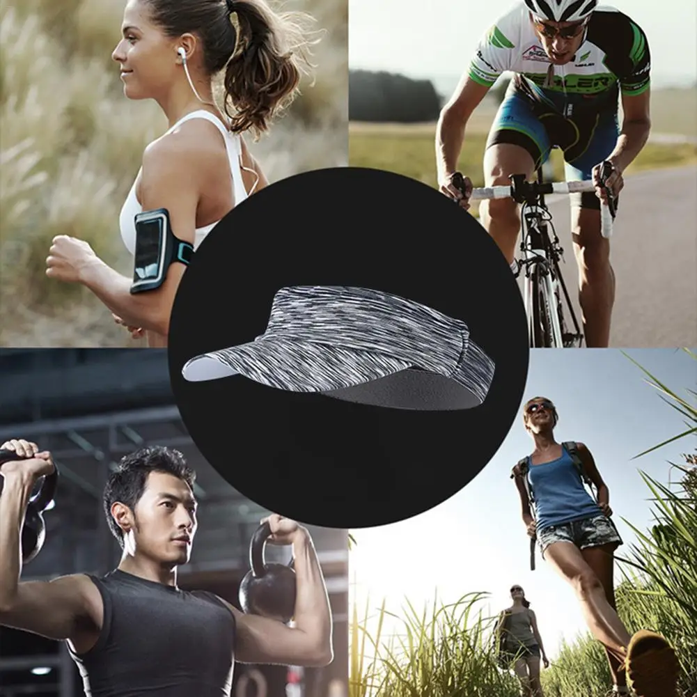 

UV Protection Sunscreen Soft Headband Visor Sports Cap Quick Drying Sun Hat For Running Outdoor Sports
