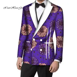 Для мужчин маскарадный пиджак Африканский Дашики одежда Свадебная вечеринка платье костюм Блейзер Куртка Пальто Повседневное WYN720
