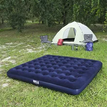 67004 203*183*22 см Флокированный очень большой надувной коврик для кемпинга надувной коврик для пикника надувной матрас коврик для сна с электрическим насосом