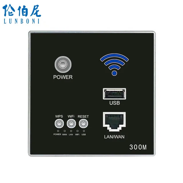 

Fashion home 300M Wall Embedded Wifi AP Router USB Socket Outlet Wall Outlet Charger WIFI Sockets Smart Socket