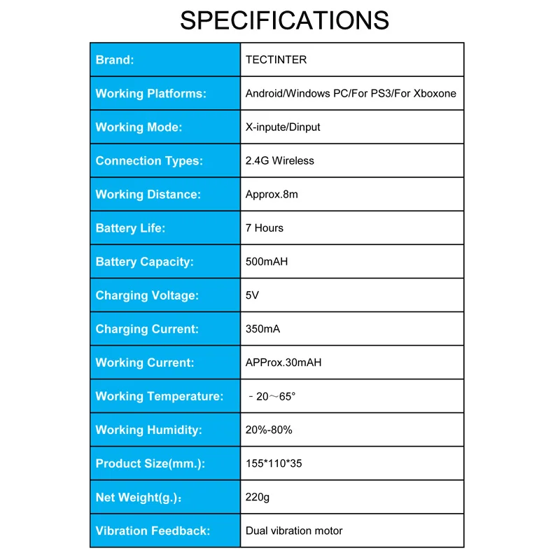 2.4G Wireless Controller Gamepad For Xbox One Control For PS3 For PC For Android Smart phone For Xbox One S/X Console Joystick