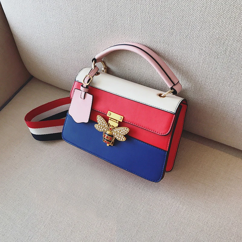 

paris stitching leather metal diamonds animal bow chain rivet animal shoulder messenger bag banquet wedding victoria secret bag