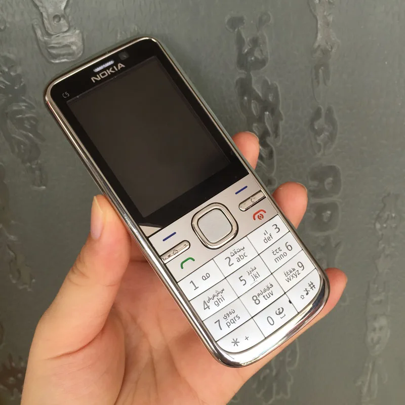 Мобильный телефон Nokia C5, 3g, разблокированный, отремонтированный, классический телефон, C5-00, английская, русская, арабская клавиатура