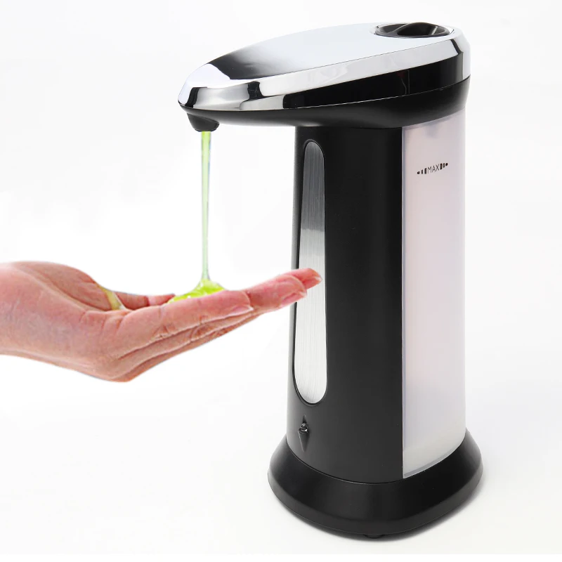 

Electroplated Automatic 400ml Liquid ABS Soap Dispenser Smart Sensor Touchless Sanitizer Dispensador For Kitchen Bathroom