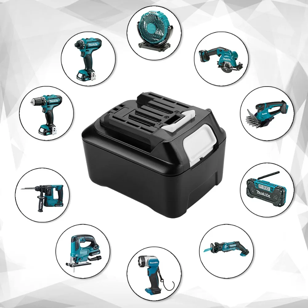 Для Makita 10,8 V 12V 5000 мА/ч, литий-ионный аккумулятор BL1041B BL1016 BL1021B BL1040 BL1040B BL1015 BL1020B 12V макс BL1041 BL1021