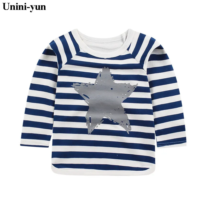 

Summer t-shirt cotton boys clothes casual baby children clothing long sleeve t shirts toddler kids top tees 1-5Y lucky childREN
