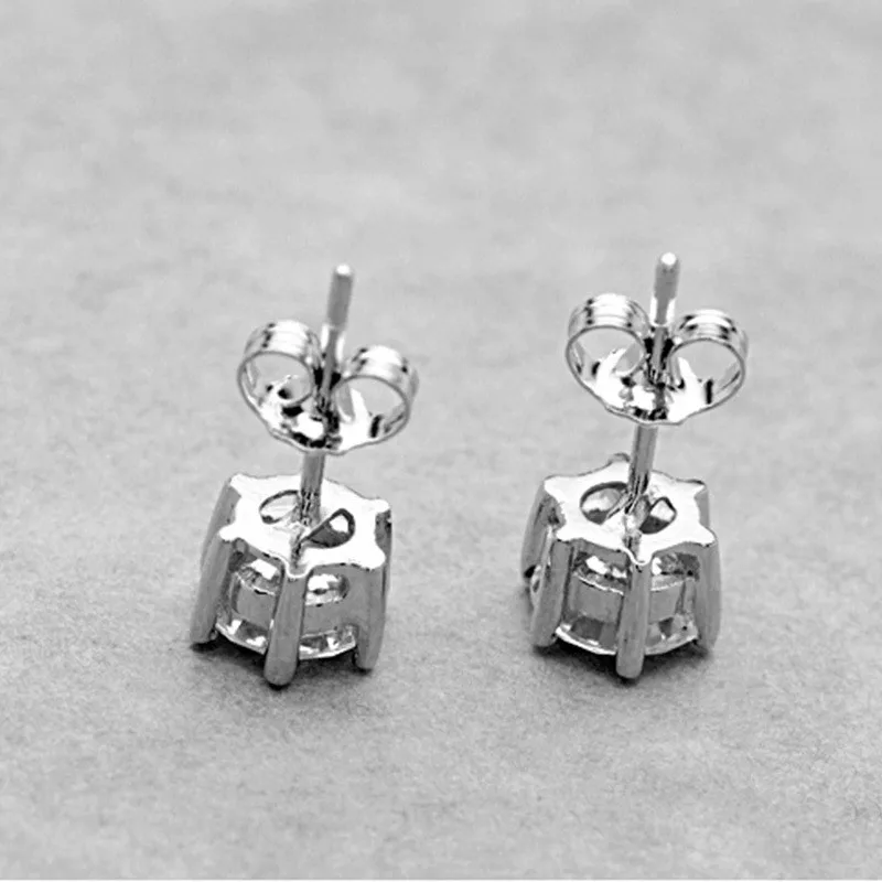 Серьги гвоздики SHDEDE CZ с кристаллами Swarovski для женщин подарок на Рождество юбилей