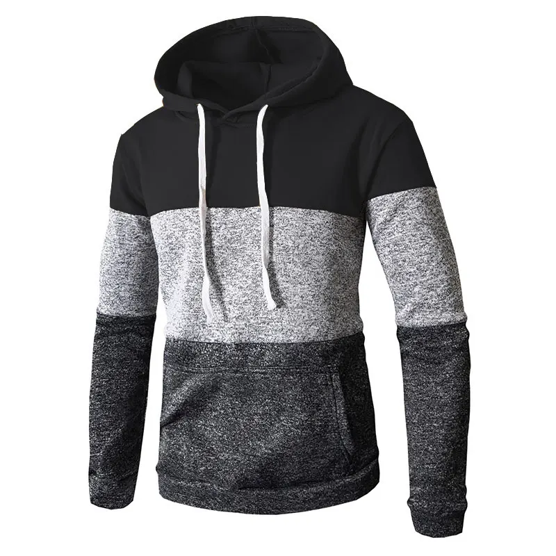 

Men Hoodies 2018 Autumn Winter Men'S Sweatshirt Brand Hoodie Fashion Hip Hop Stitching Color casual Pullover Male zipper Hoody