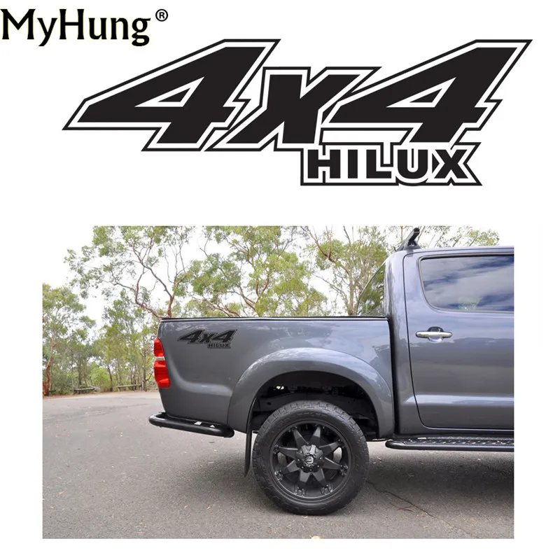 

Auto Body Rear Tail Side Trunk Vinyl Decals Raptor Off Road Hilux4x4 Body Rear Tail Side For TOYOTA HILUX REVO VIGO Decals